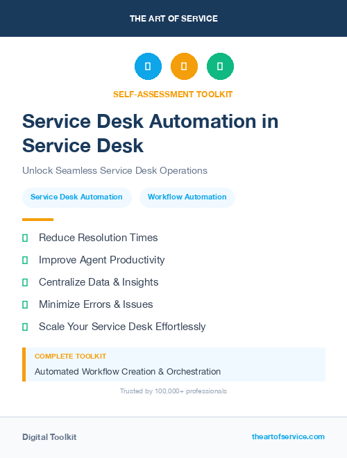 Service Desk Automation in Service Desk