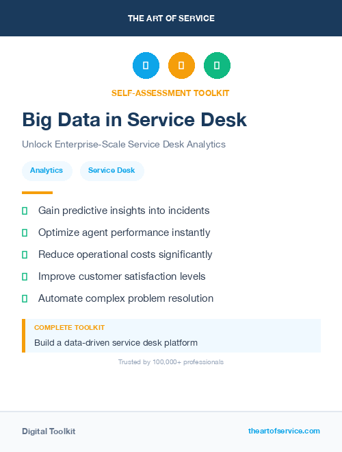 Big Data in Service Desk
