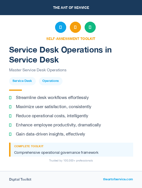 Service Desk Operations in Service Desk