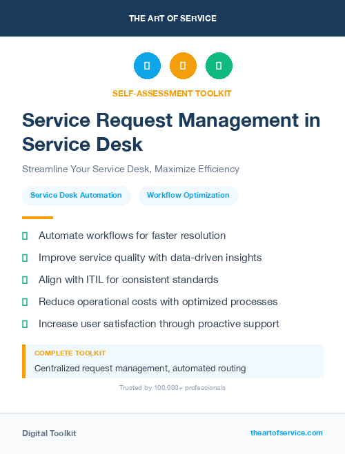 Service Request Management in Service Desk