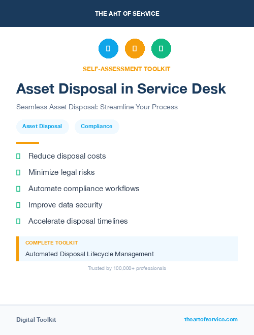 Asset Disposal in Service Desk