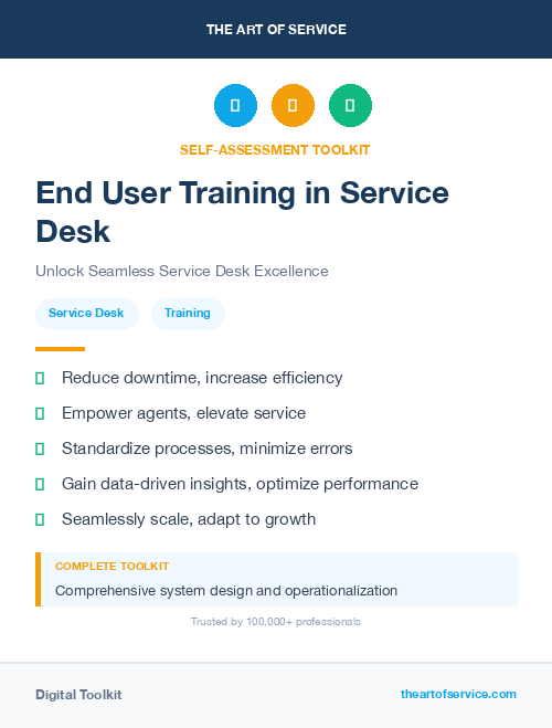 End User Training in Service Desk