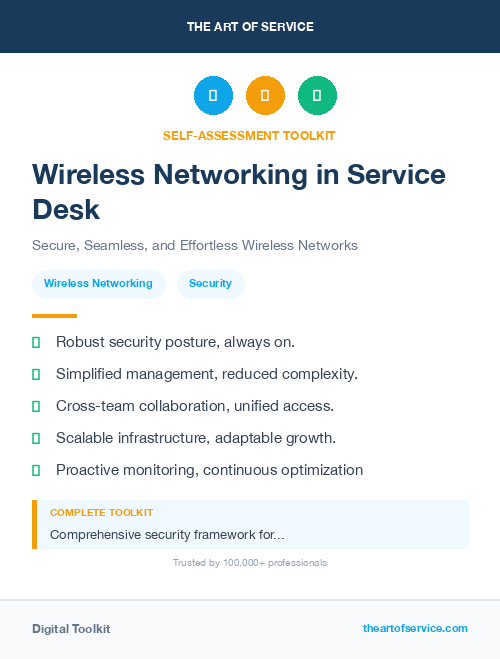 Wireless Networking in Service Desk