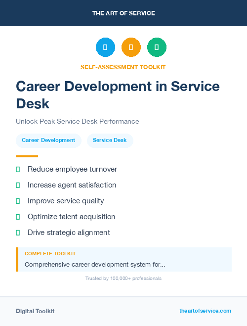 Career Development in Service Desk