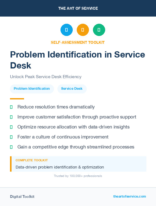 Problem Identification in Service Desk