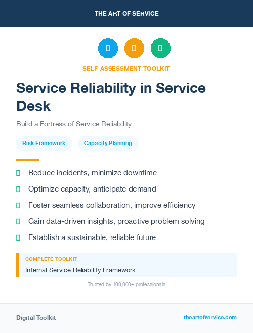 Service Reliability in Service Desk