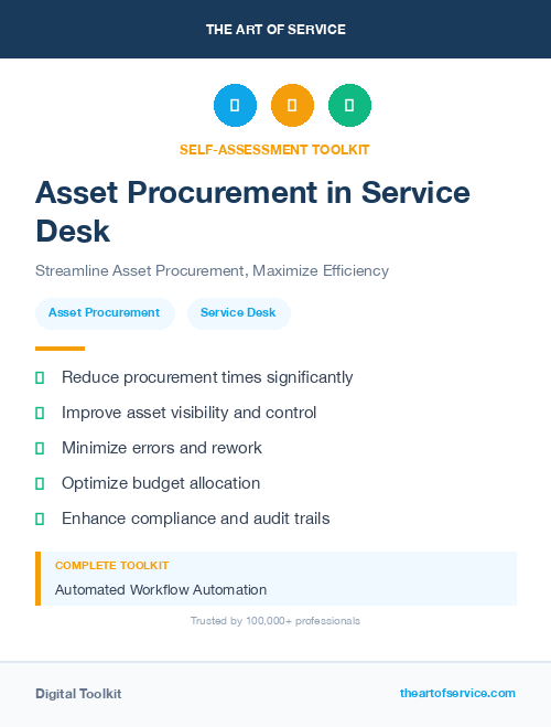 Asset Procurement in Service Desk