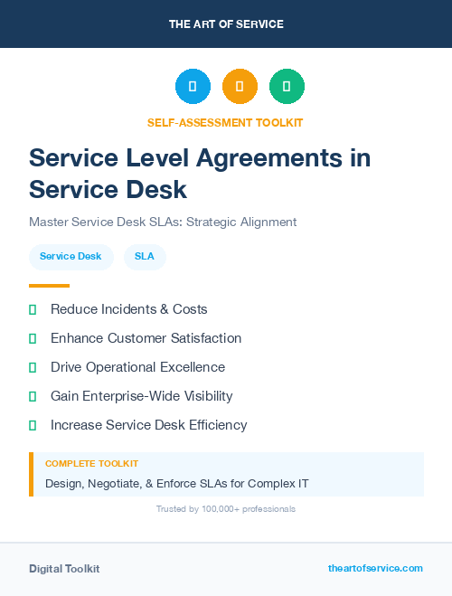 Service Level Agreements in Service Desk