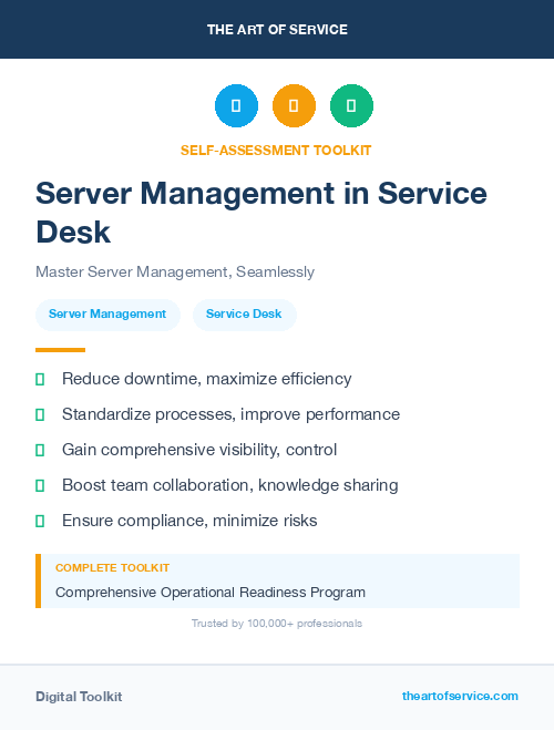 Server Management in Service Desk