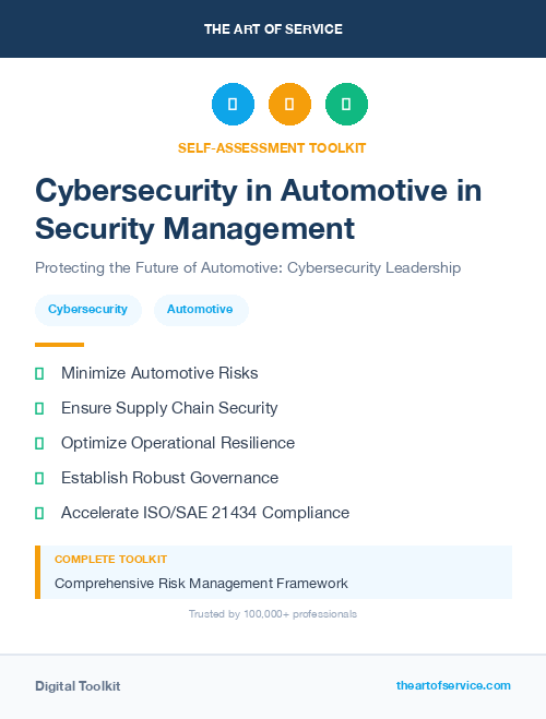 Cybersecurity in Automotive in Security Management