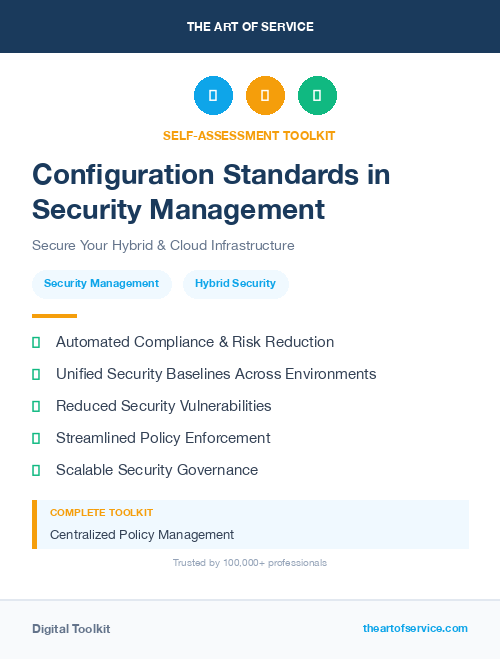 Configuration Standards in Security Management