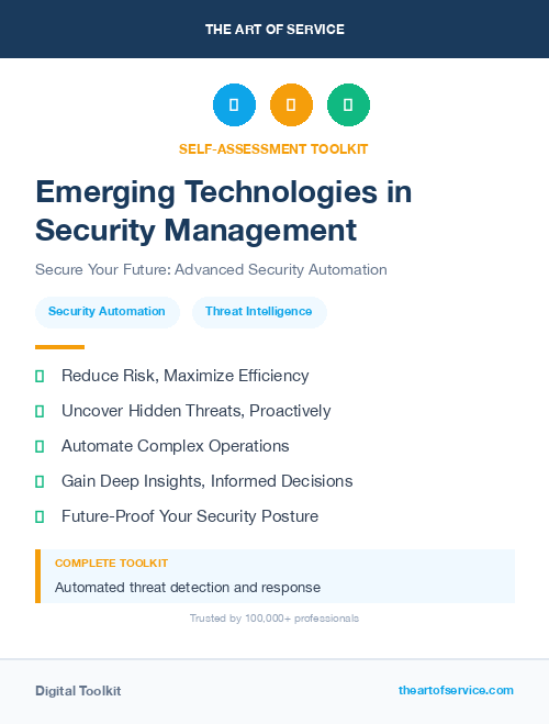 Emerging Technologies in Security Management
