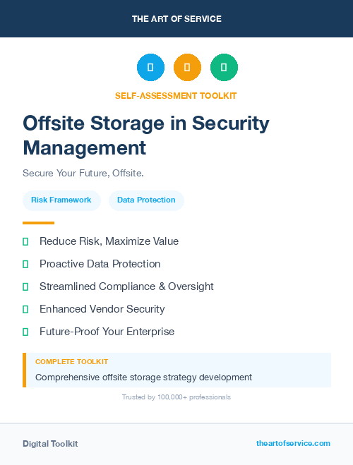 Offsite Storage in Security Management