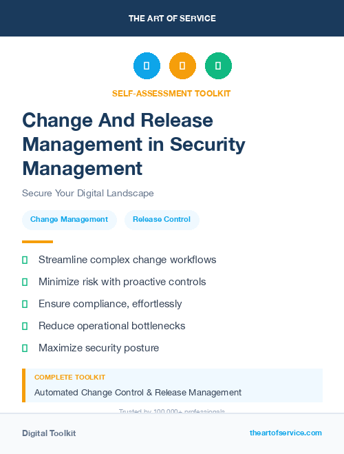 Change And Release Management in Security Management