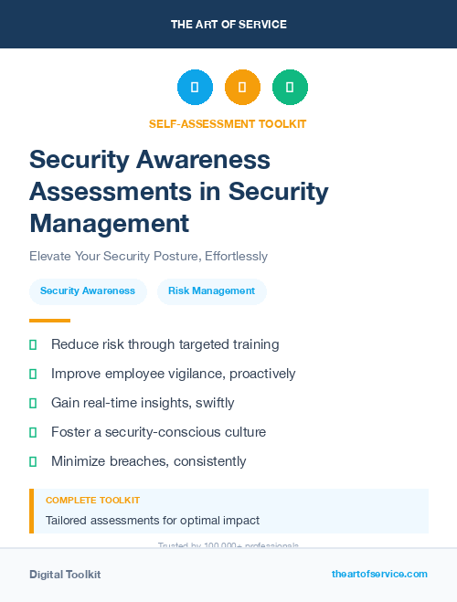 Security Awareness Assessments in Security Management