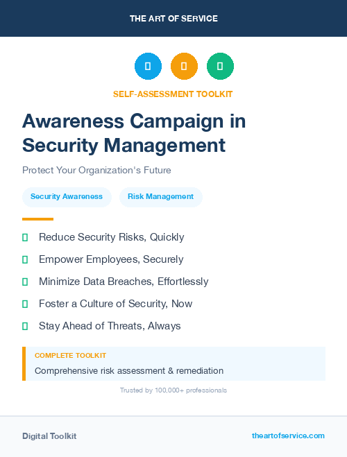 Awareness Campaign in Security Management