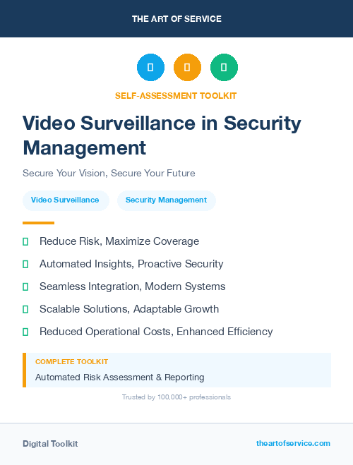 Video Surveillance in Security Management