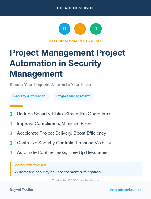Project Management Project Automation in Security Management