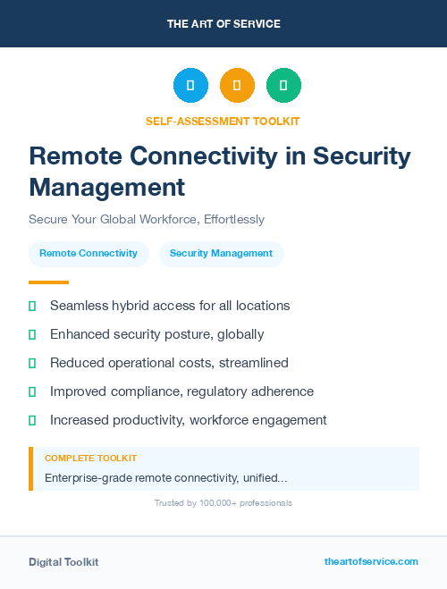 Remote Connectivity in Security Management