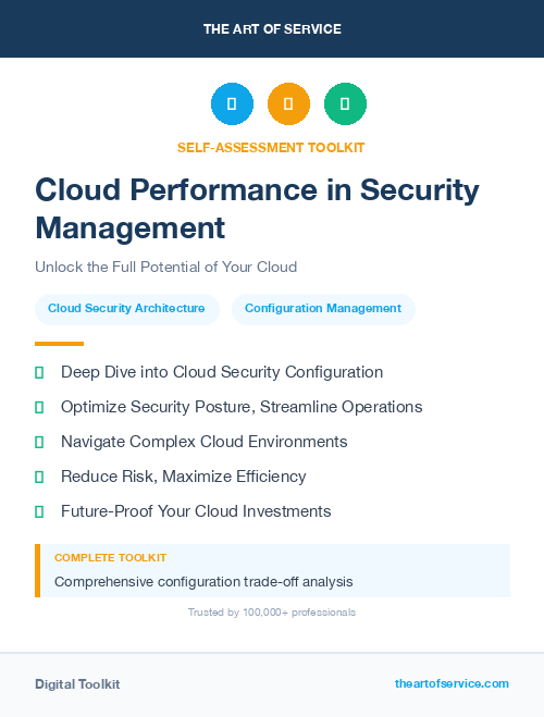 Cloud Performance in Security Management