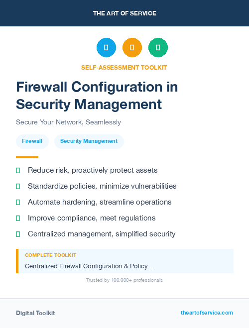 Firewall Configuration in Security Management