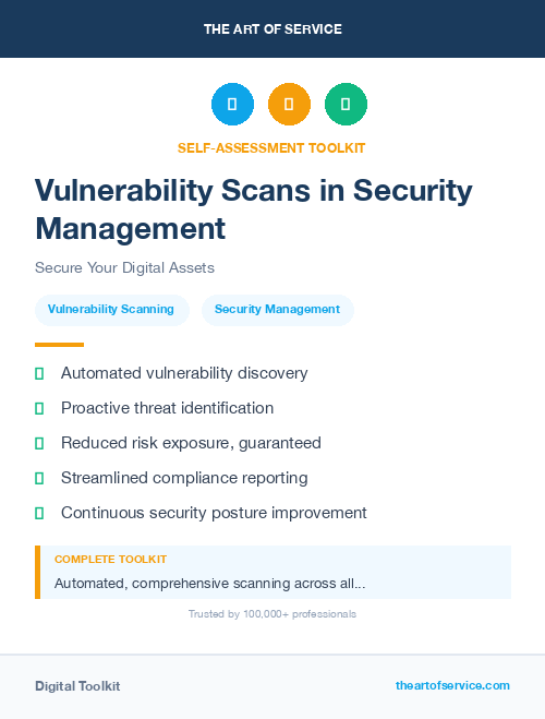 Vulnerability Scans in Security Management