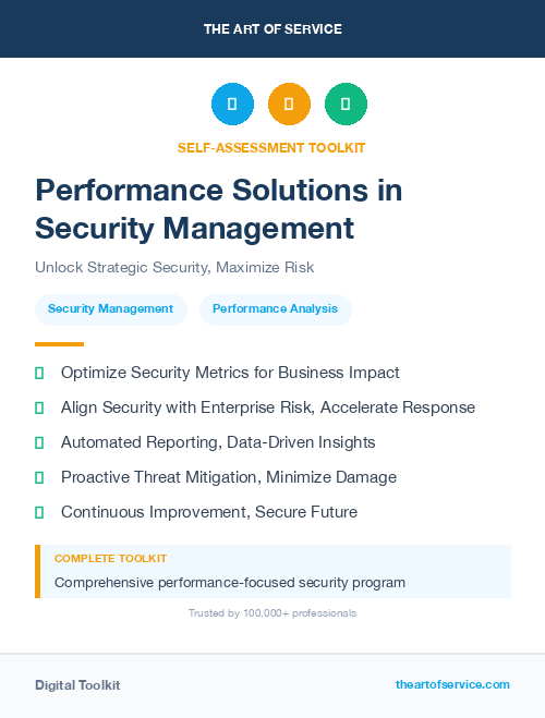 Performance Solutions in Security Management