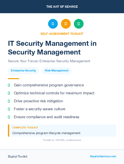 IT Security Management in Security Management