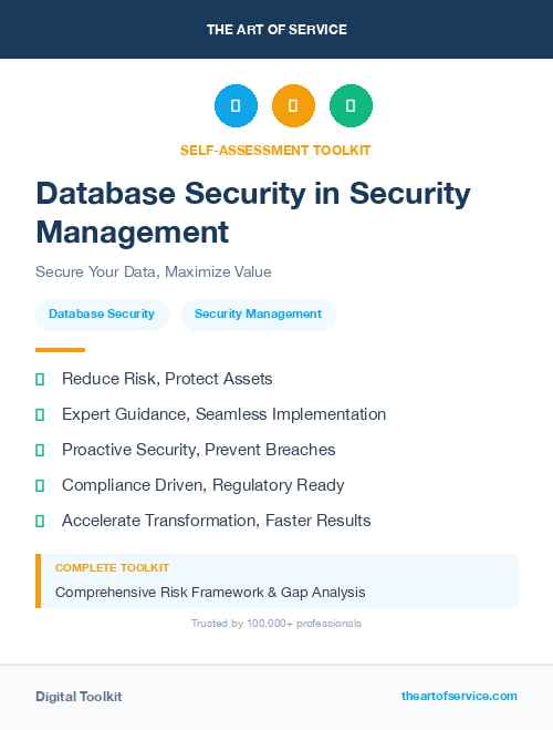 Database Security in Security Management