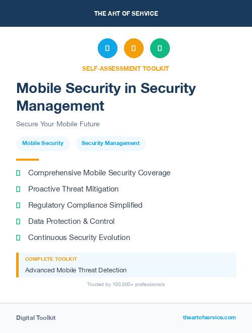 Mobile Security in Security Management