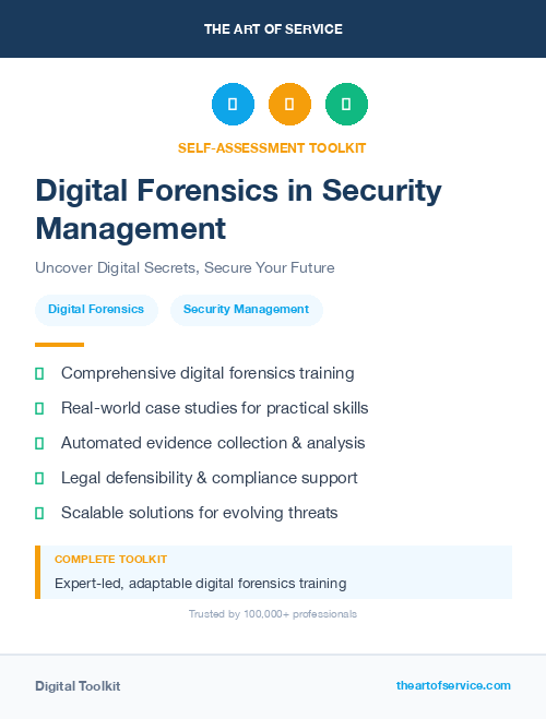 Digital Forensics in Security Management
