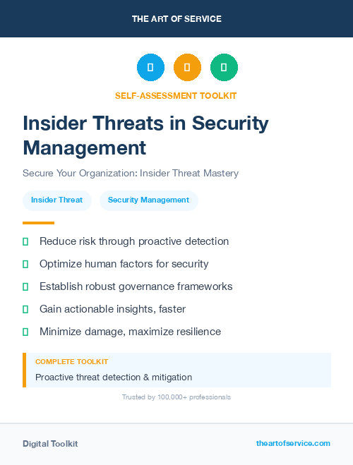 Insider Threats in Security Management