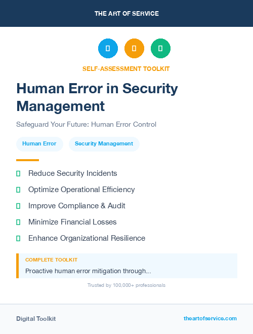 Human Error in Security Management