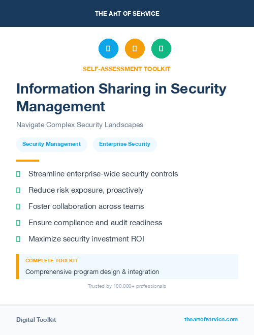 Information Sharing in Security Management