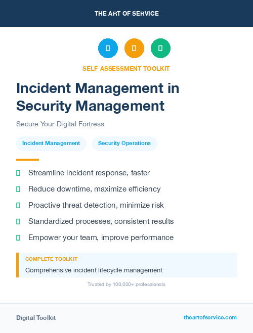 Incident Management in Security Management