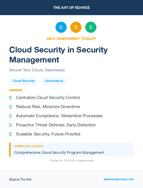 Cloud Security in Security Management