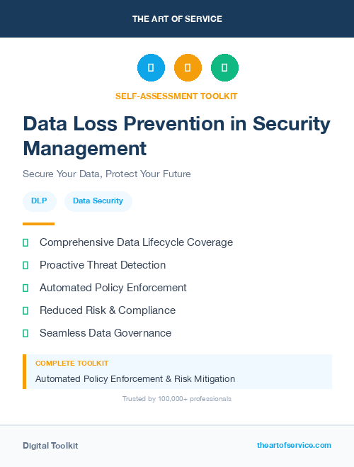 Data Loss Prevention in Security Management