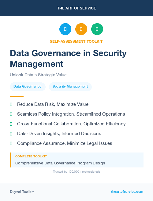 Data Governance in Security Management