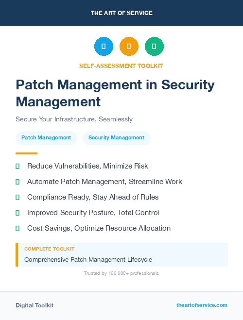 Patch Management in Security Management