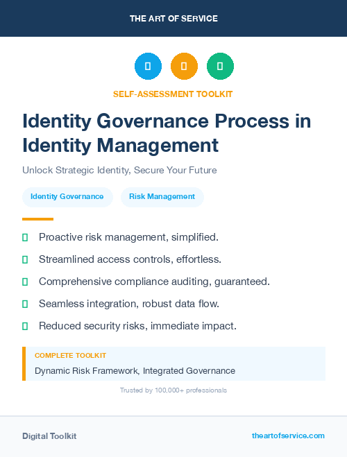 Identity Governance Process in Identity Management
