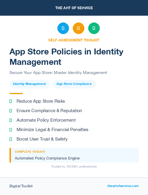 App Store Policies in Identity Management