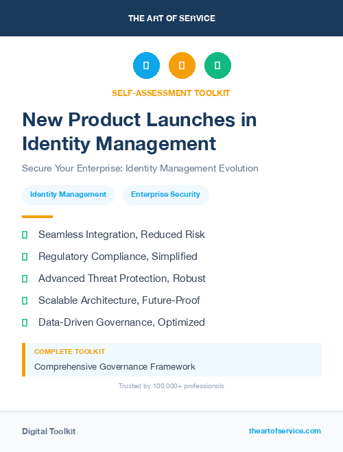 New Product Launches in Identity Management