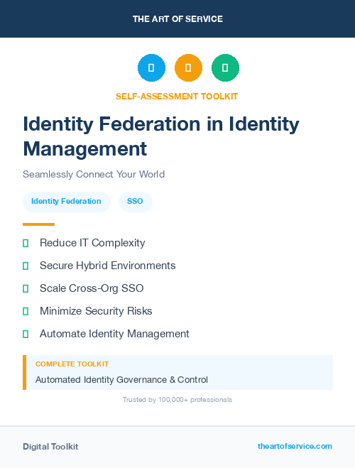 Identity Federation in Identity Management
