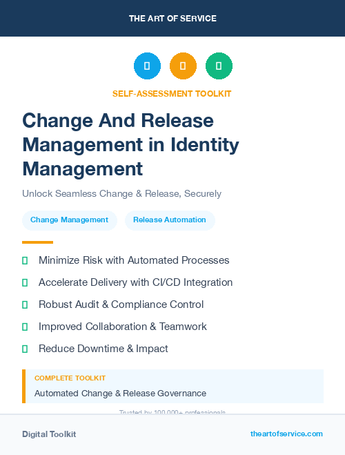 Change And Release Management in Identity Management