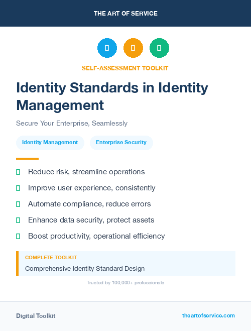 Identity Standards in Identity Management