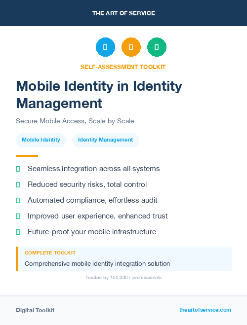Mobile Identity in Identity Management