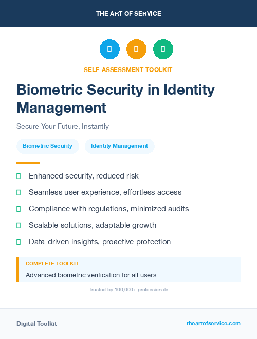 Biometric Security in Identity Management