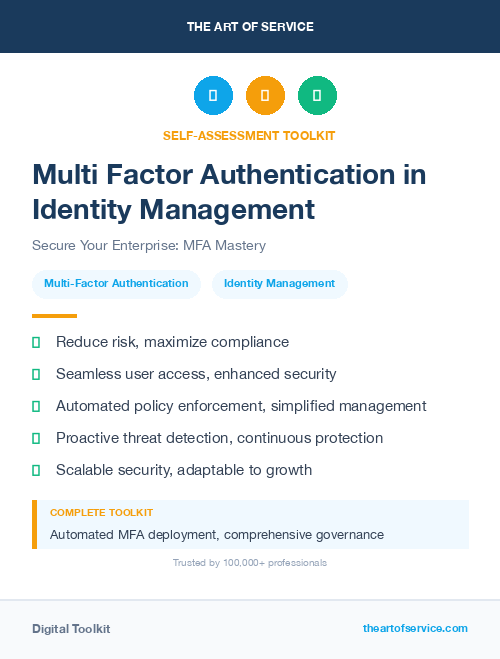 Multi Factor Authentication in Identity Management