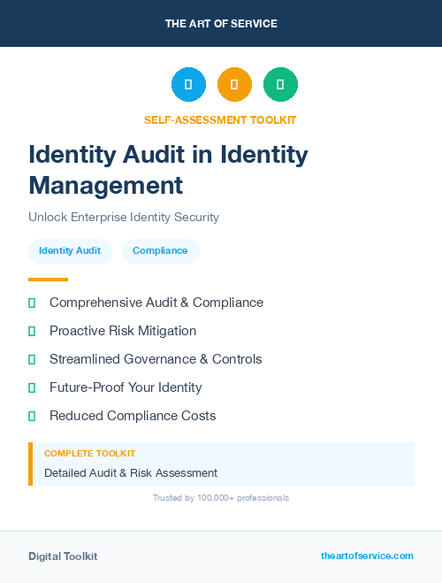 Identity Audit in Identity Management
