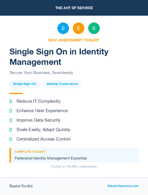 Single Sign On in Identity Management
